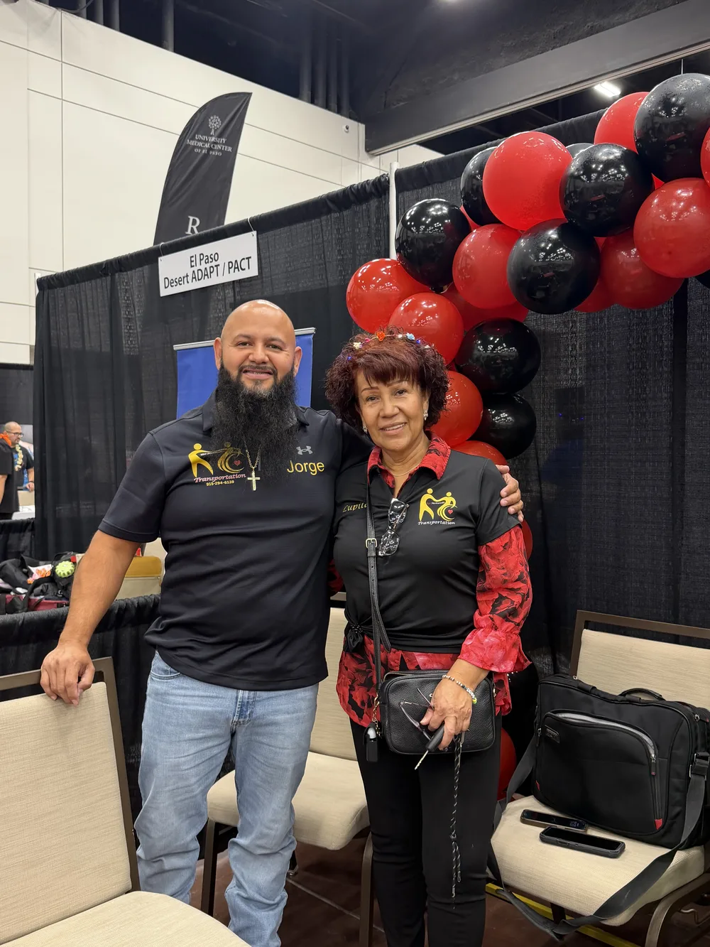Jorge at a community event