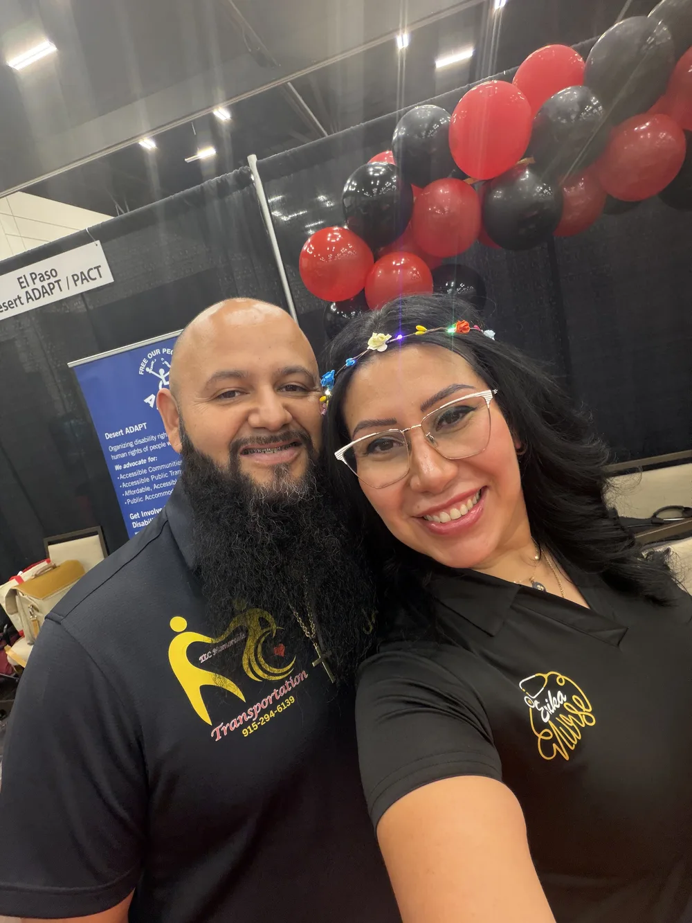 Jorge, owner of TLC Memorable Transportation, with a team member